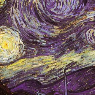 Starry Night painting wallpaper