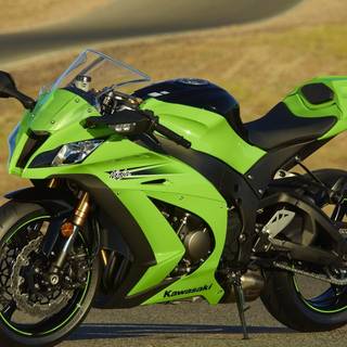 Green bike wallpaper