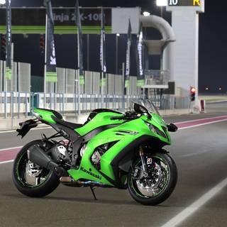 Green bike wallpaper