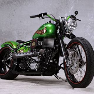 Green bike wallpaper