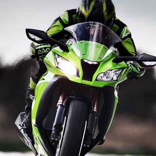 Green bike wallpaper