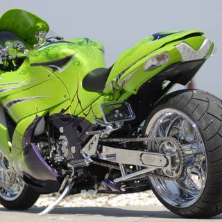 Green bike wallpaper