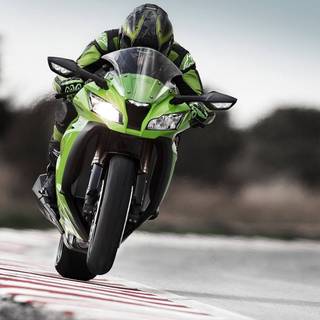 Green bike wallpaper