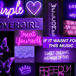 Dark purple aesthetic PC wallpaper