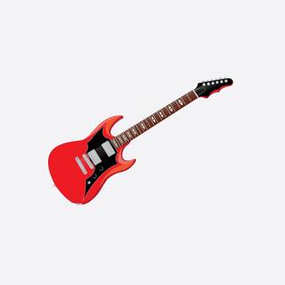 Red electric guitars wallpaper
