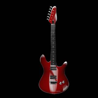 Red electric guitars wallpaper