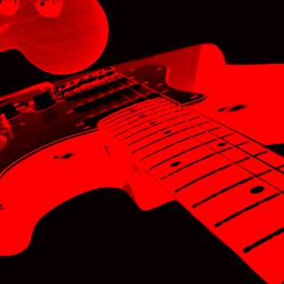Red electric guitars wallpaper