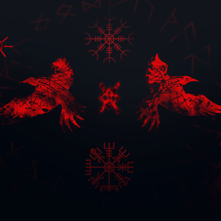 Nordic runes wallpaper