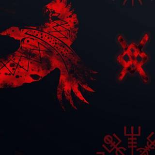 Nordic runes wallpaper