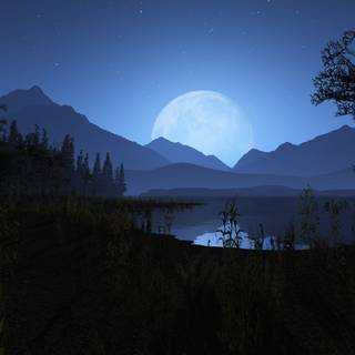 Night time computer wallpaper