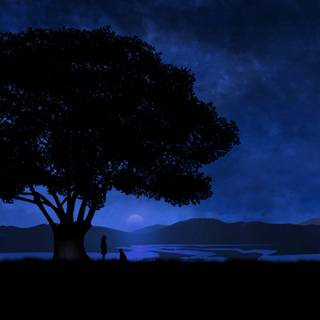 Night time computer wallpaper