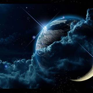 Aesthetic celestial desktop wallpaper