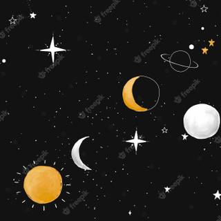 Aesthetic celestial desktop wallpaper