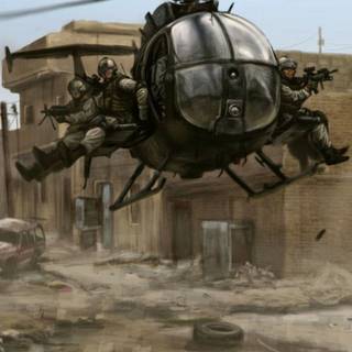 Helicopter mobile wallpaper