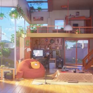 Cute anime room wallpaper
