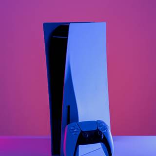 Blue PS5 wallpaper