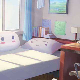 Cute anime room wallpaper