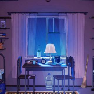 Cute anime room wallpaper