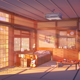 Cute anime room wallpaper