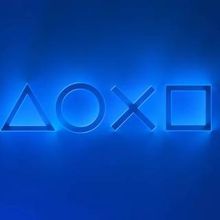 Blue PS5 wallpaper