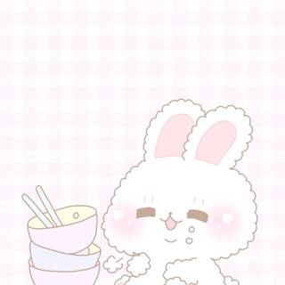 Kawaii anime pink wallpaper