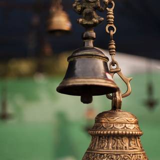 Temple bell wallpaper