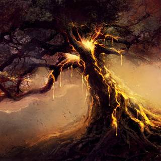 Burning bush wallpaper