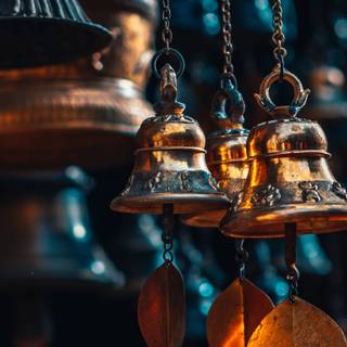 Temple bell wallpaper