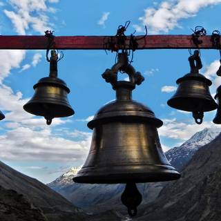 Temple bell wallpaper