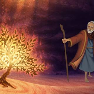 Burning bush wallpaper