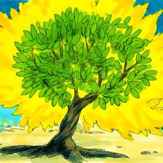 Burning bush wallpaper