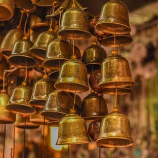 Temple bell wallpaper