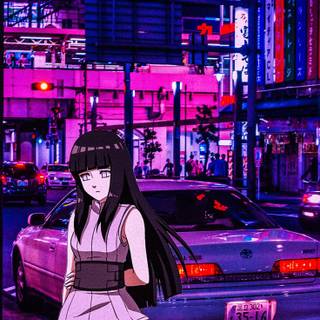 Pink anime phone wallpaper