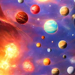 Planets mobile wallpaper