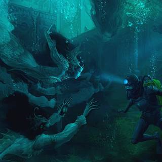 Ocean monster wallpaper