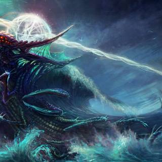 Ocean monster wallpaper