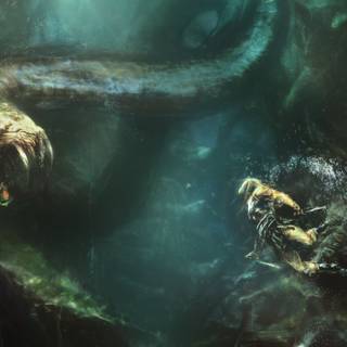Ocean monster wallpaper