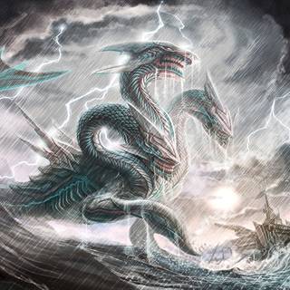 Ocean monster wallpaper