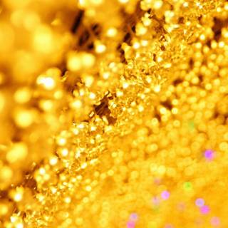 Golden particles wallpaper