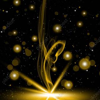 Golden particles wallpaper
