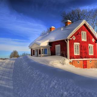 Sweden winter wallpaper