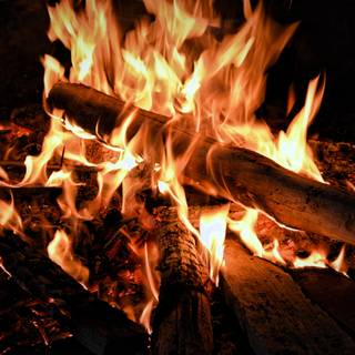 Fire wood wallpaper