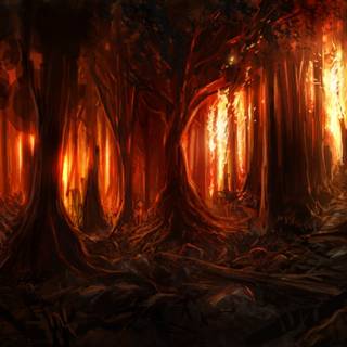 Fire wood wallpaper