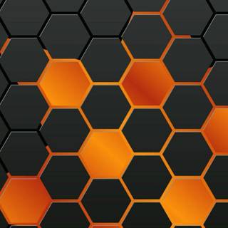 Orange design wallpaper