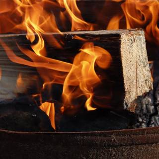 Fire wood wallpaper