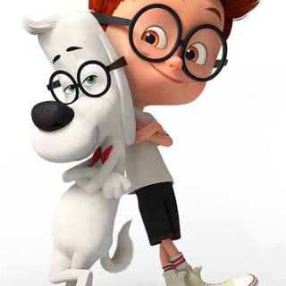 Dog and boy wallpaper