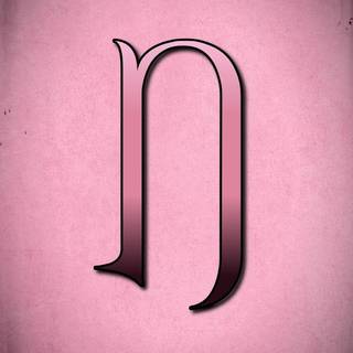 Pink letter n wallpaper