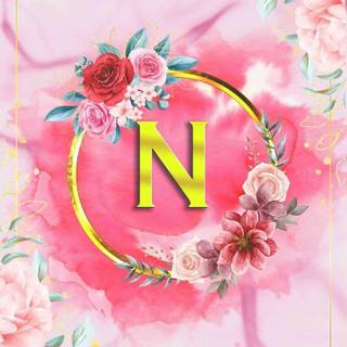 Cute letter N wallpaper