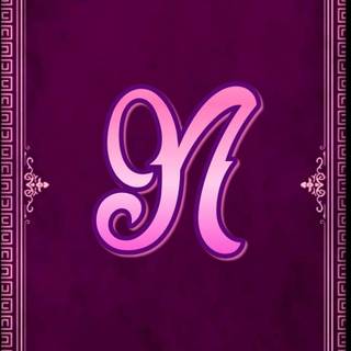 Pink letter n wallpaper
