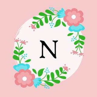 Pink letter n wallpaper